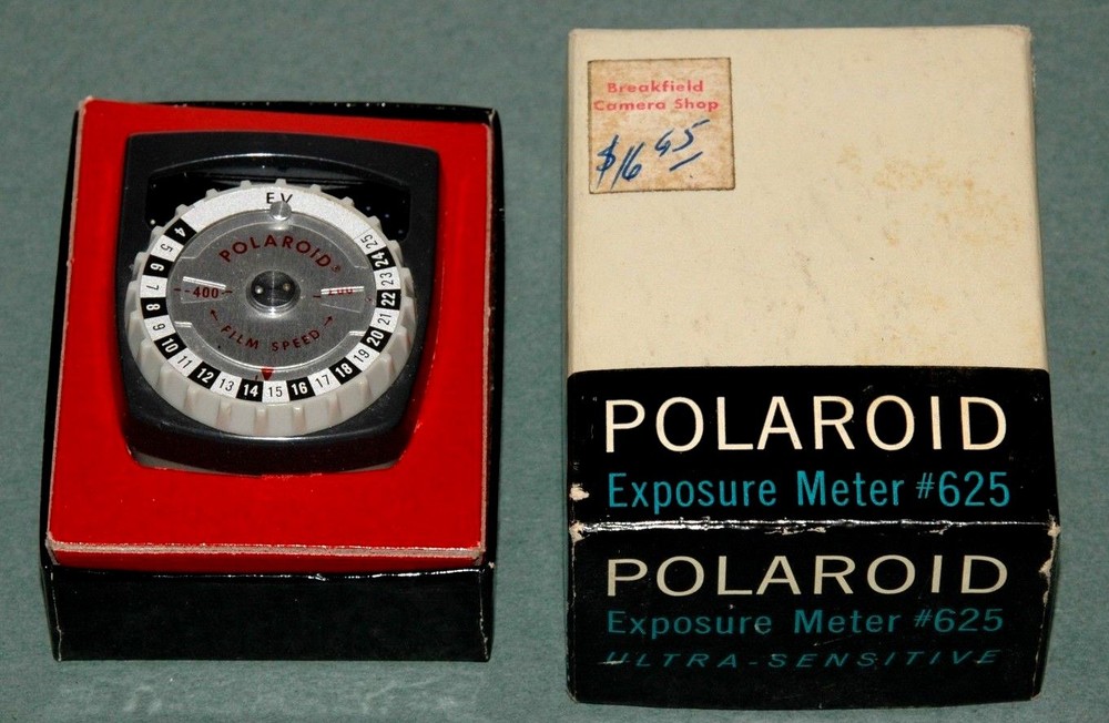 POLAROID EXPOSURE METER---#625--IN BOX WITH INSTRUCTIONS