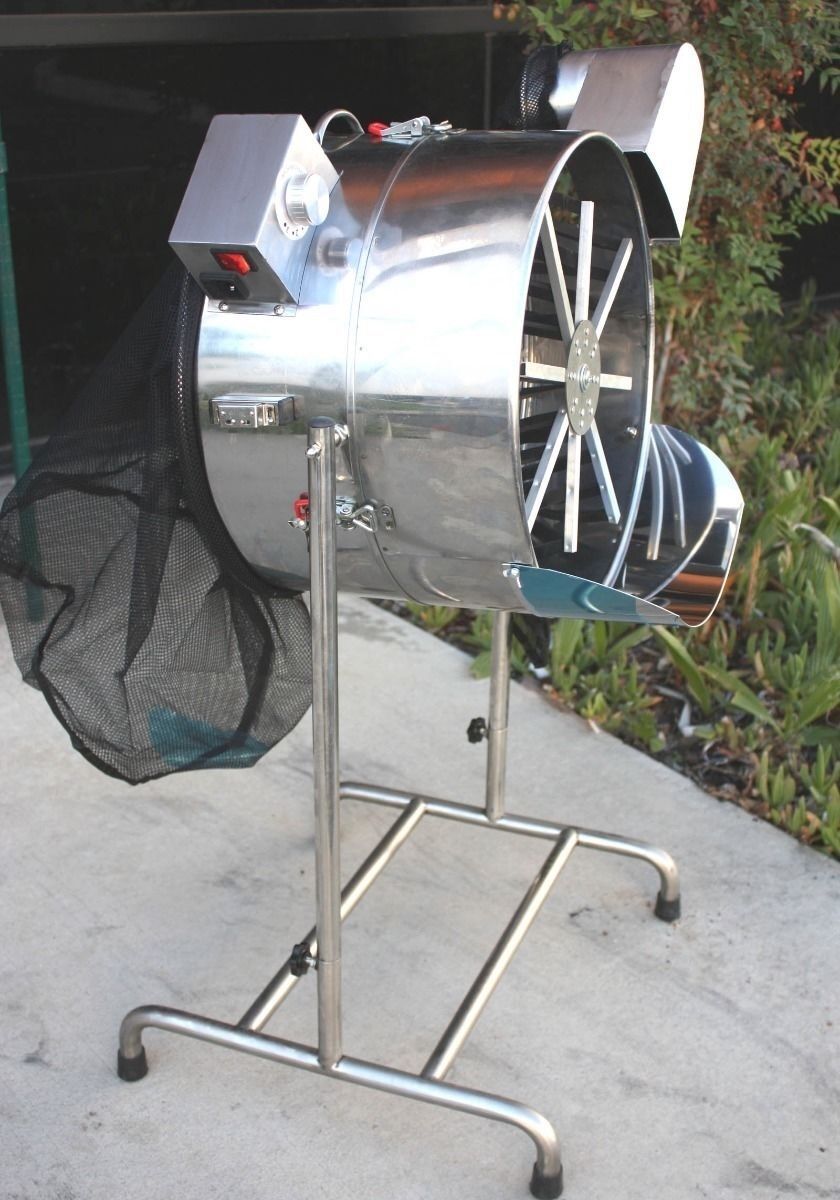 18" Stainless Hydroponic Leaf Bud Trimmer Rotor Spin Flip Trim Reaper 3 speed
