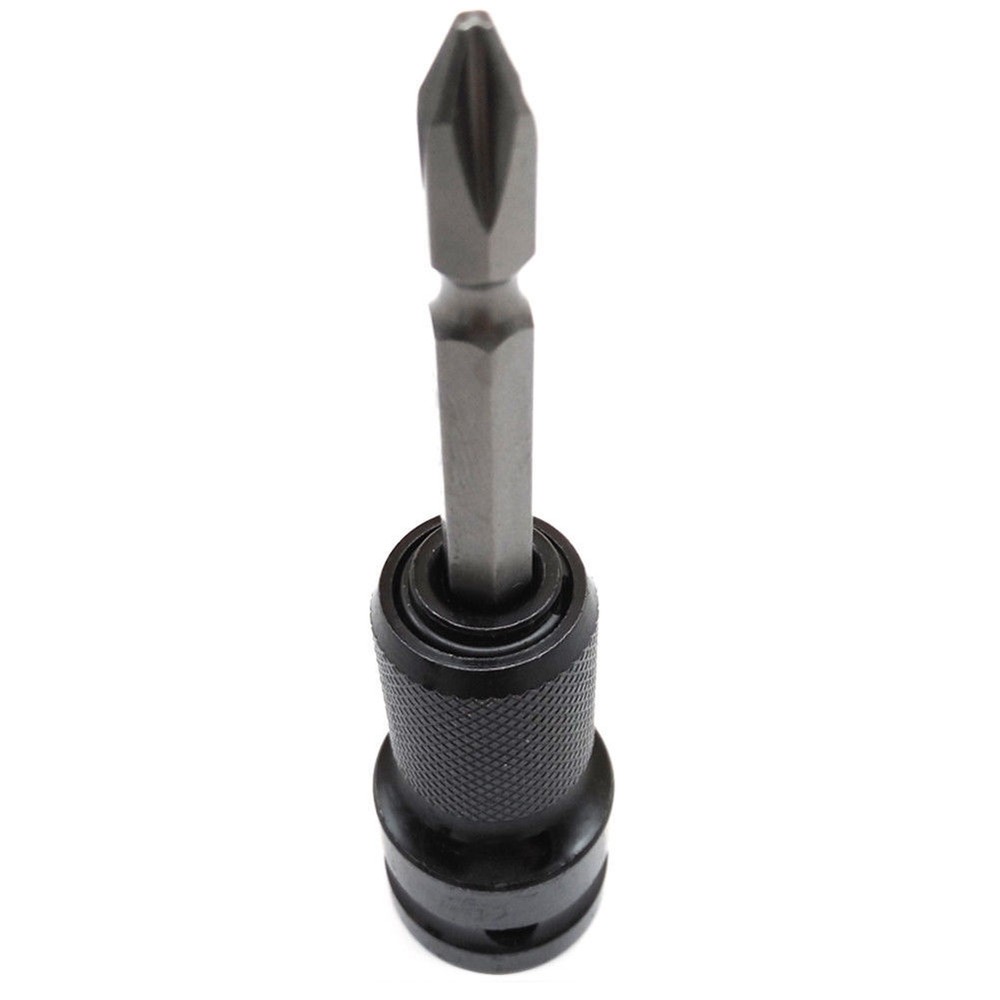 1/2 Drive to 1/4 Hex Quick Release Converter for Impact Wrench Screwdriver Bit
