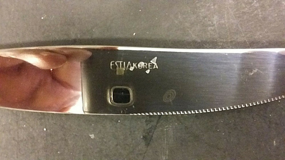 Estia Florentine Stainless 8 3/4" solid handle dinner knife