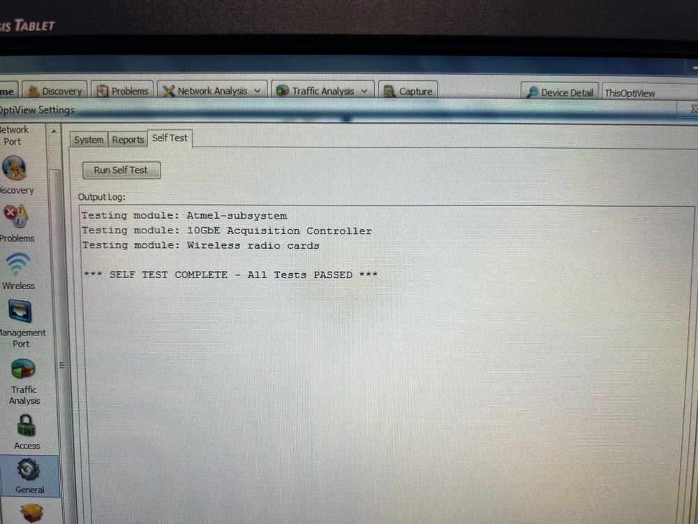 FLUKE NETWORKS OPVXG-10G OPTIVIEW XG NETWORK ANALYZER TABLET, NICE KIT!!!