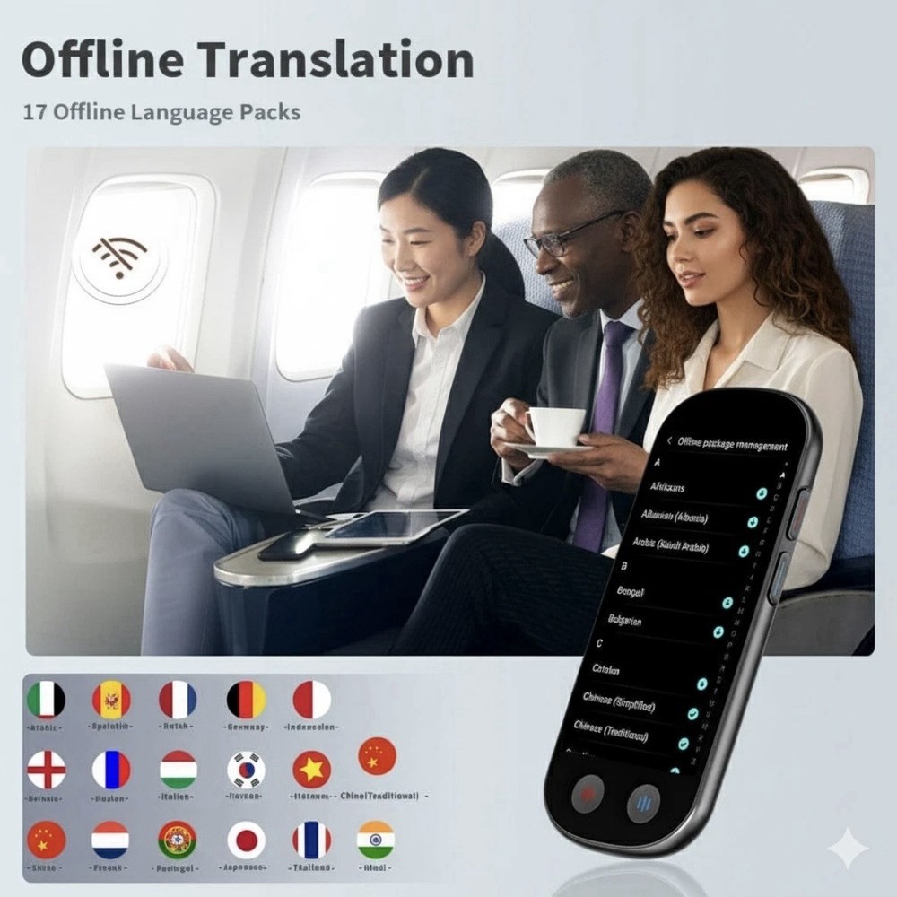 Z9 AI Translator - Offline Language Packs Real-Time Communication Device