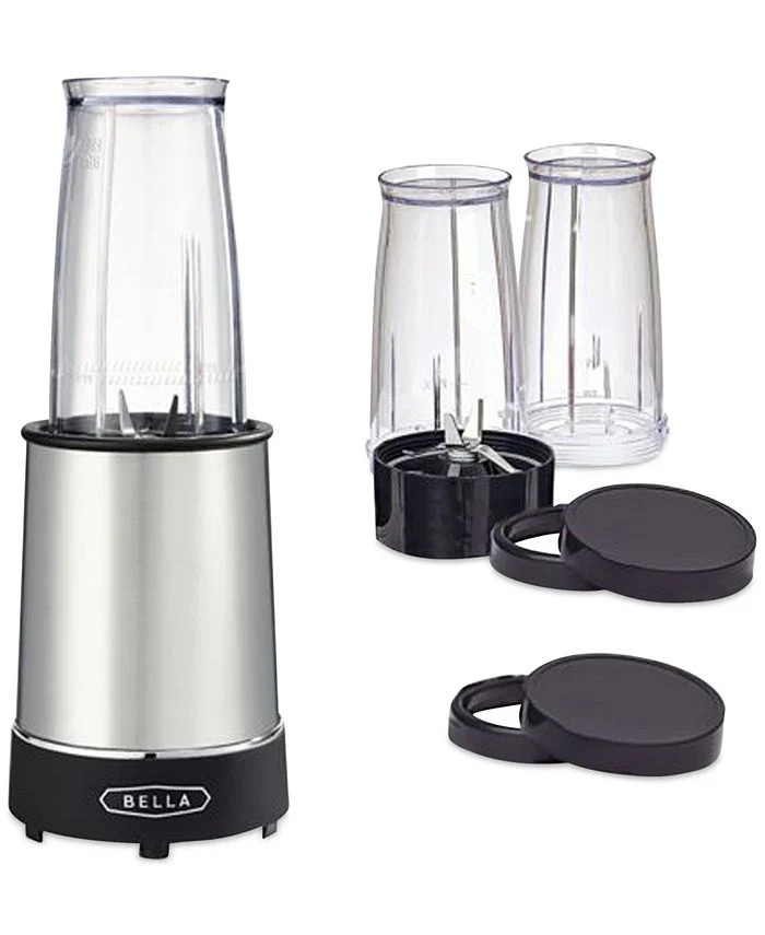 Bella 8-Pc. Personal 285-Watt Rocket Blender - Black