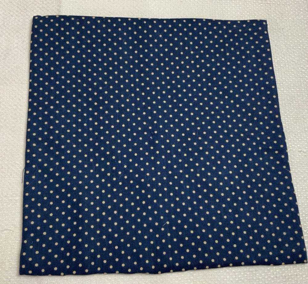 Antique Vintage Patchwork Small Doll Quilt Or Table Topper, 4 Patch W/ Triangles