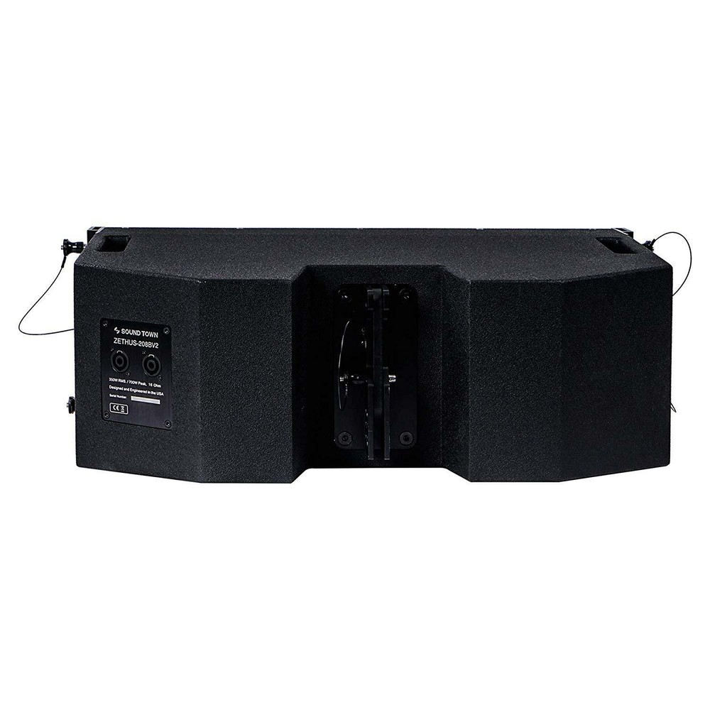 Sound Town 2 x 8” Line Array Speaker Full Range/Bi-amp Switchable ZETHUS-208BV2