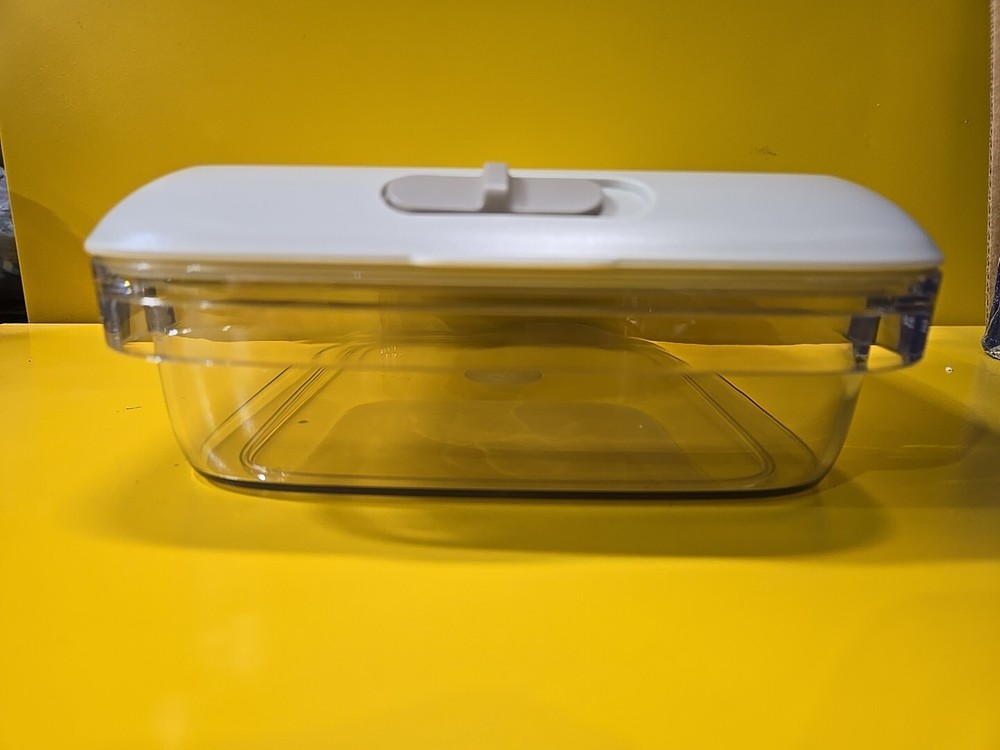 HuBee Multi-Purpose Fridge/Freezer Adjustable Air Vent Container In Grey, NIB.