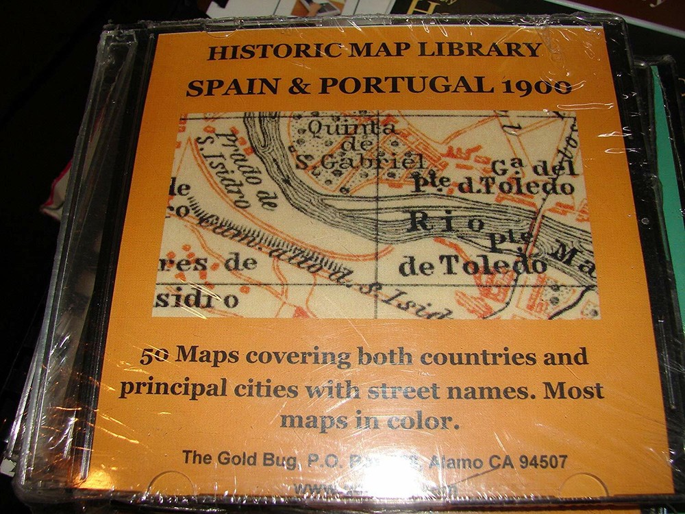 9 Historic Map Library CDs by Gold Bug Free Shipping