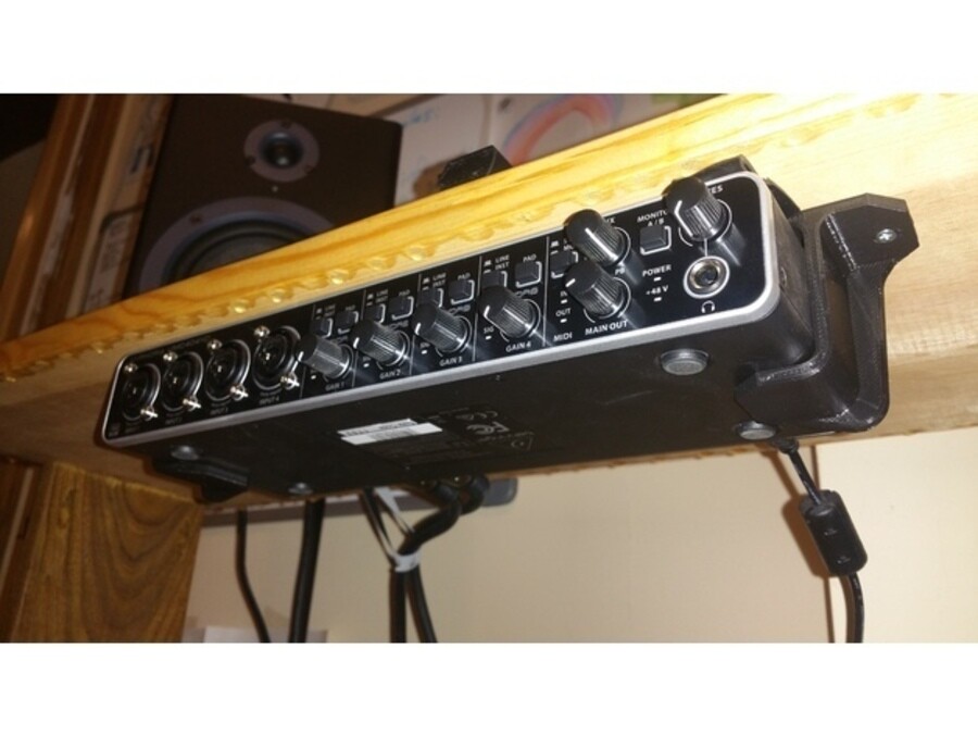 Under Desk / Table Mount for Behringer U-Phoria UMC404HD Audio Interface