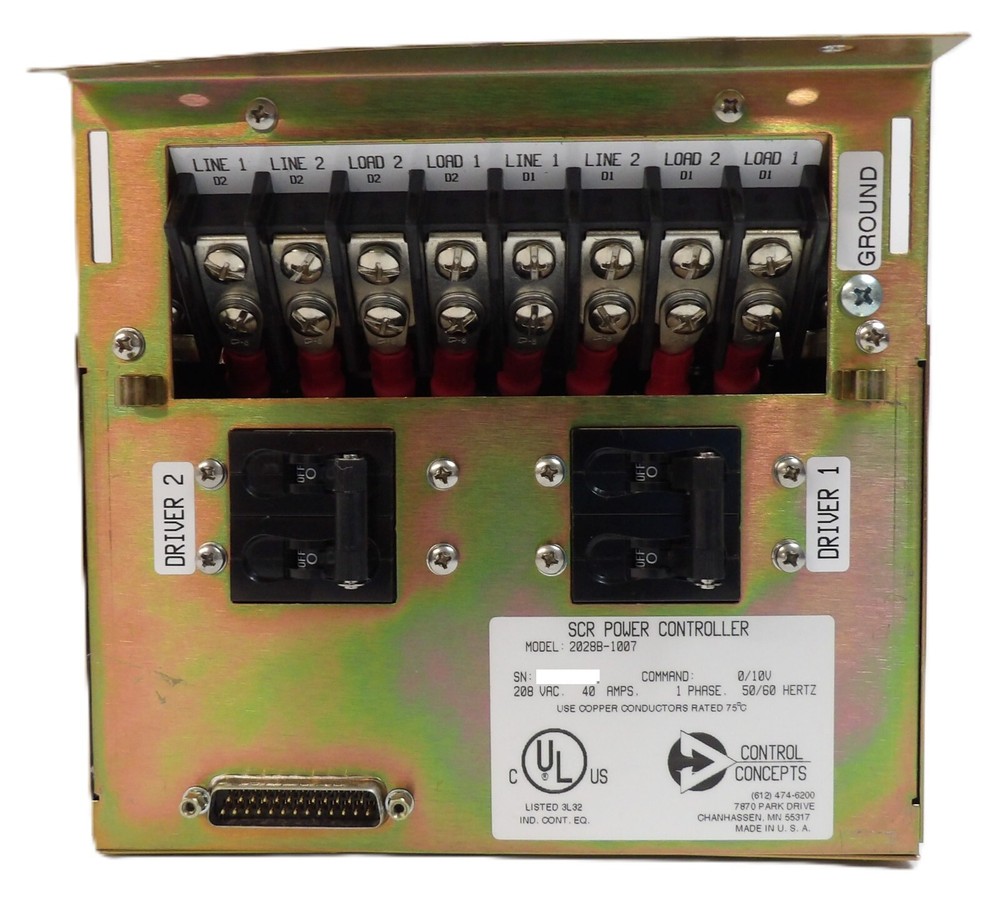 Control Concepts 2028B-1007 SCR Power Controller Module Working Surplus