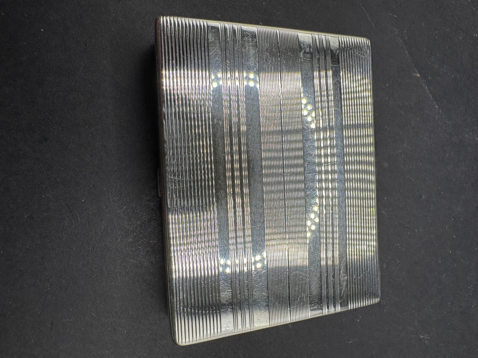 Vintage Tiffany & Co. Sterling Silver 925 Cigarette Case W/ Monogram 2.92"x2.23"