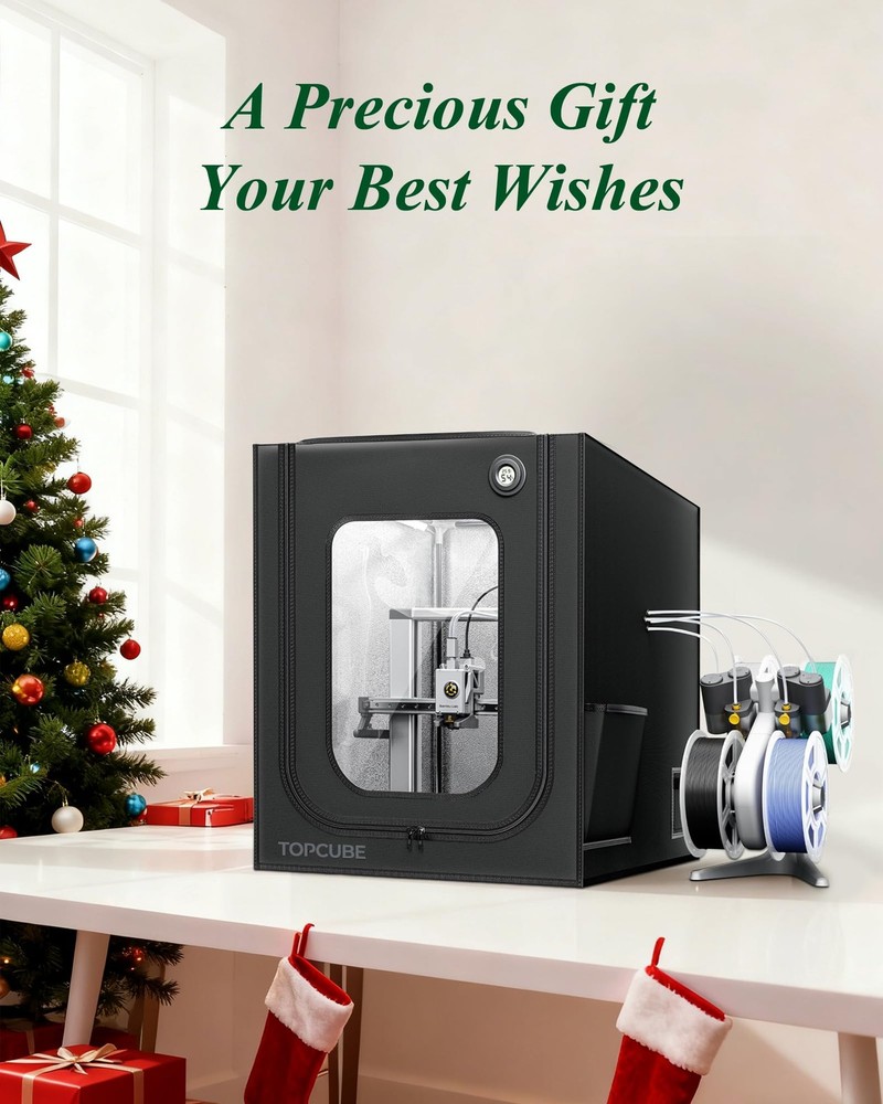 TOPCUBE 3D Printer Enclosure for Bambu Lab A1, Large Size For Black