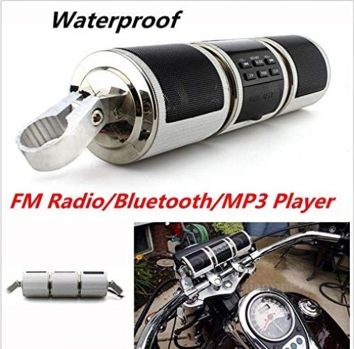 Dynamic Bluetooth Motorcycle Speaker System with LCD Display - Dual 7W Output