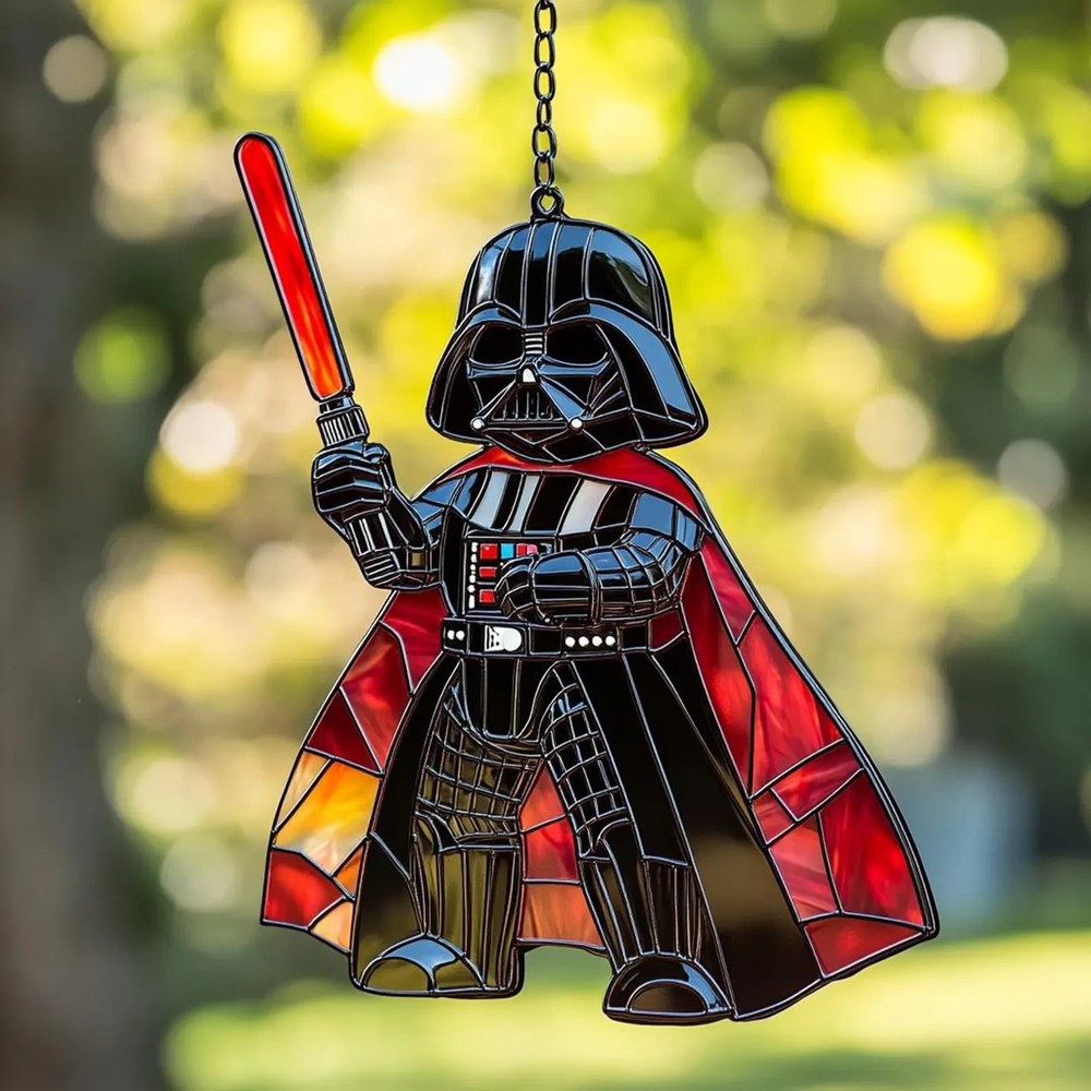 Personalized Darth Vader Window Acrylic Suncatcher, Gift for Decor Window