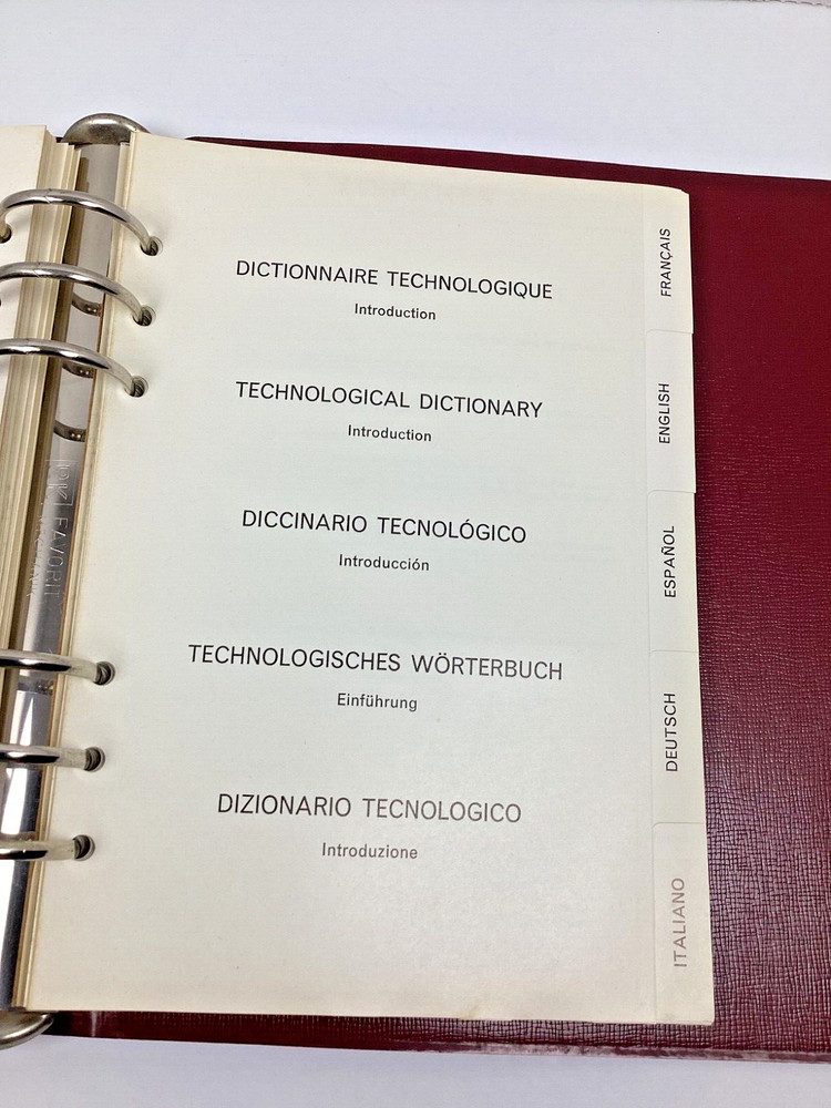 Longines #10 Technical Caliber Dictionary Parts Watch Technical Document