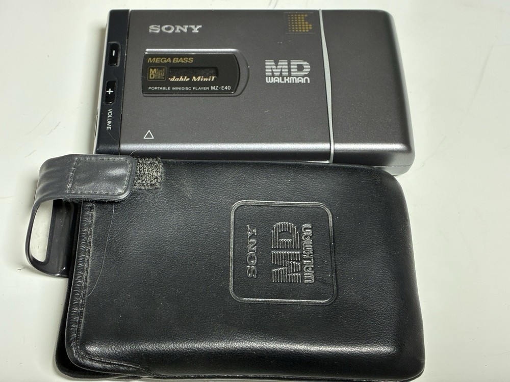 Sony Mz-40 Mini-disk Player Operation Confirmed -including One Used Disk