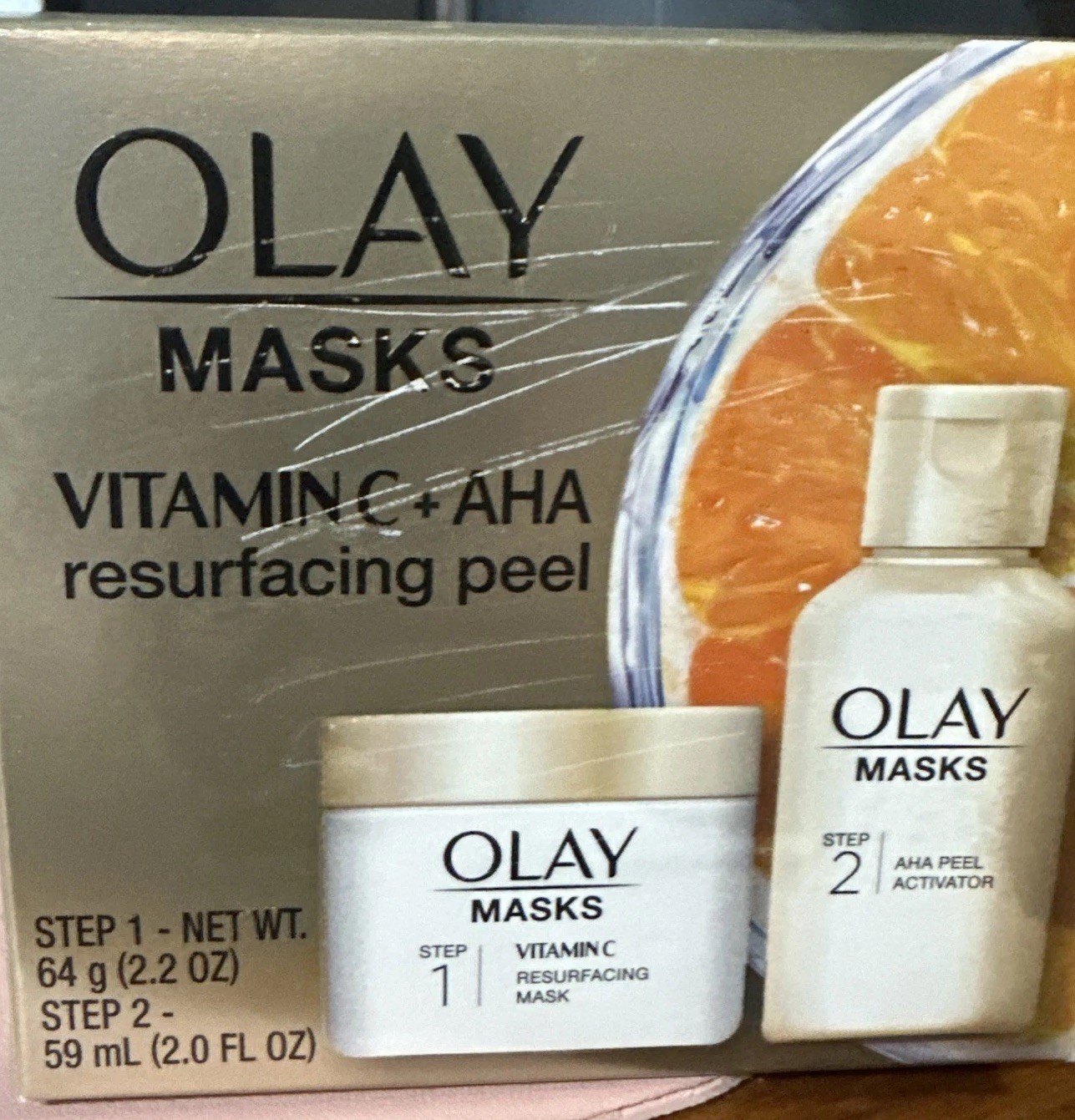 Olay Vitamin C Mask and + AHA Resurfacing Peel 2-Step Treatment Discontinued