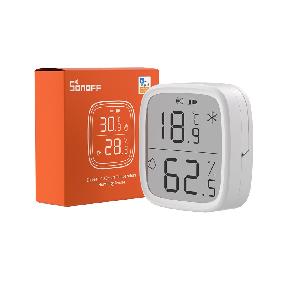 SONOFF SNZB-02D LCD Smart Zigbee Temperature Humidity Sensor Works Zigbee Bridge