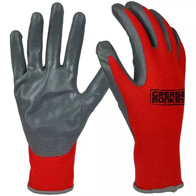 2 Pack Grease Monkey Nitrile-Coated Work Gloves (15 pk.)
