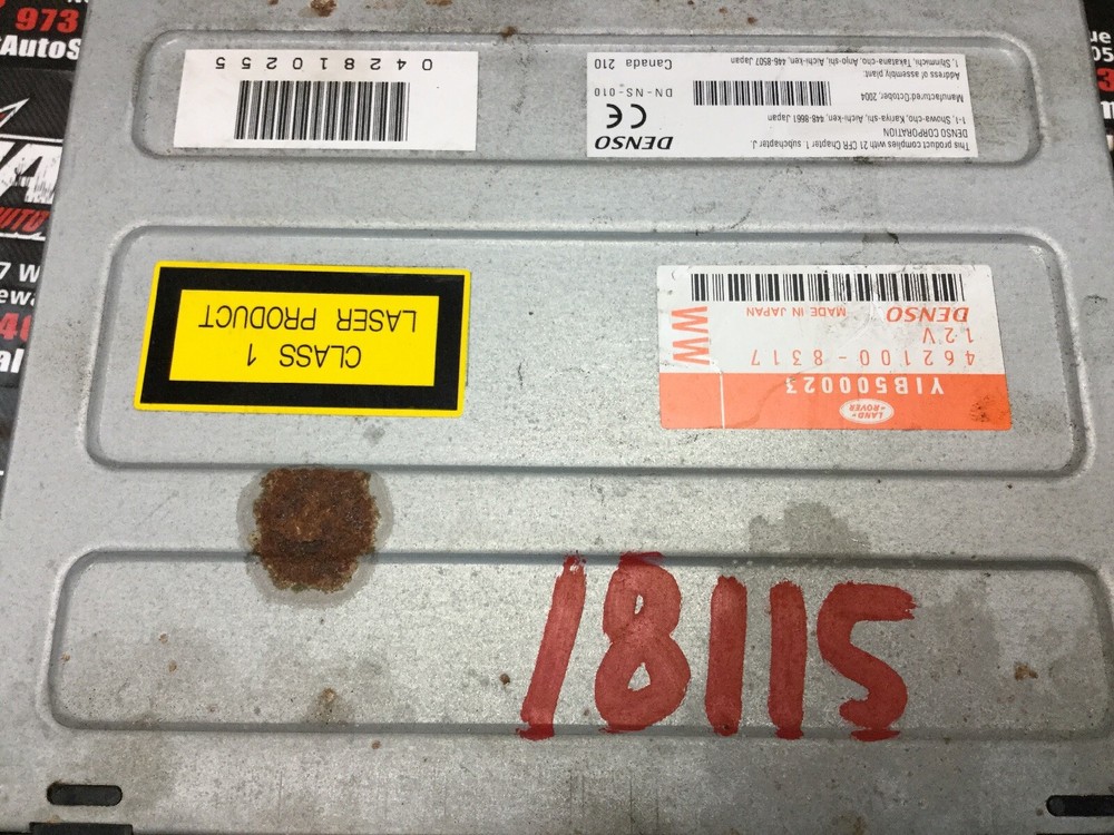 05 RANGE ROVER NAVIGATION DVD PLAYER UNIT YIB500023