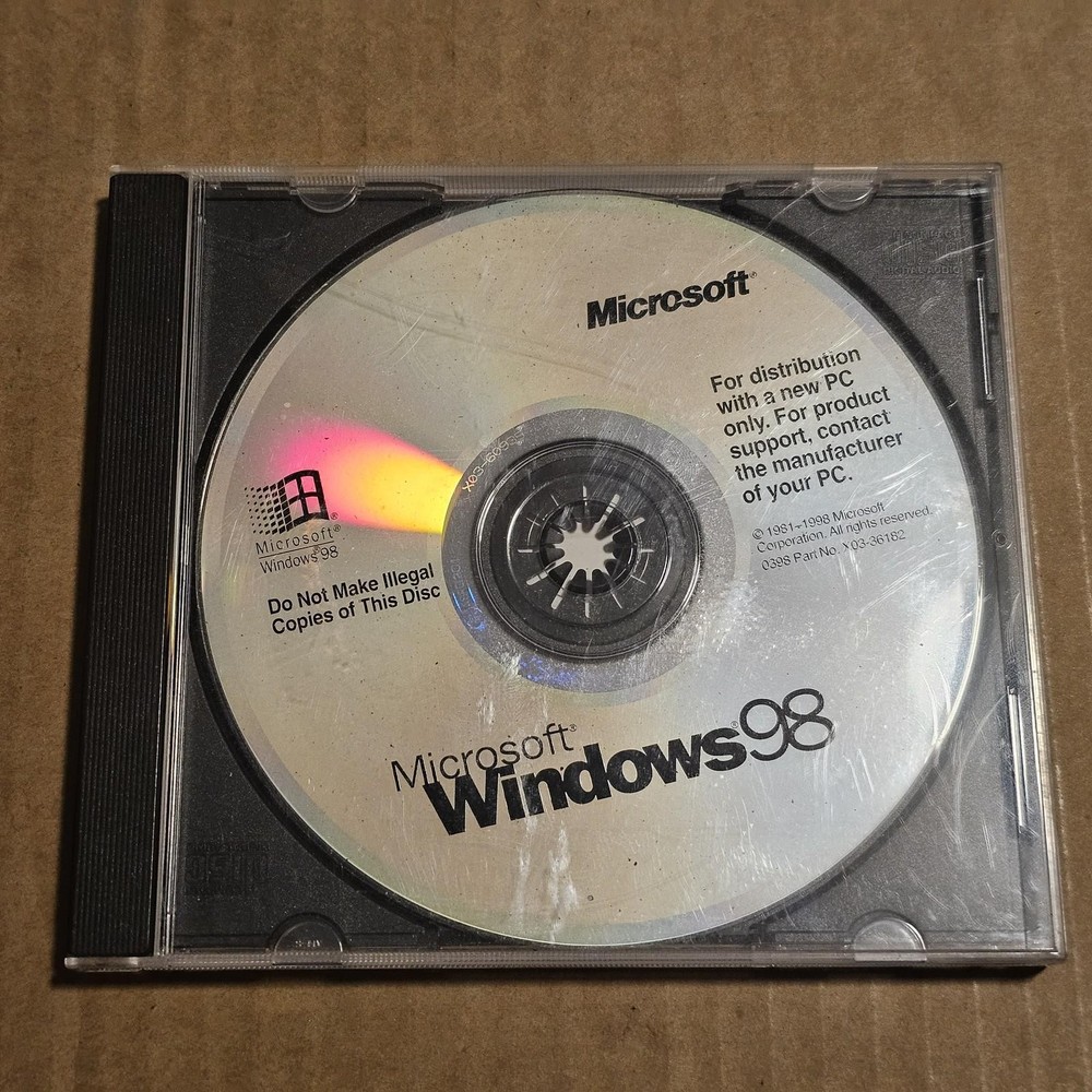 Microsoft Windows 98 OEM Installation CD-ROM