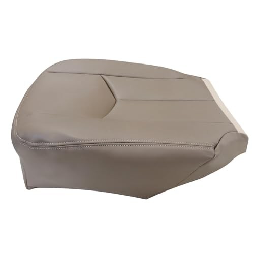 Front Driver Side Bottom Replacement Leather Seat Cover Medium Neutral Tan