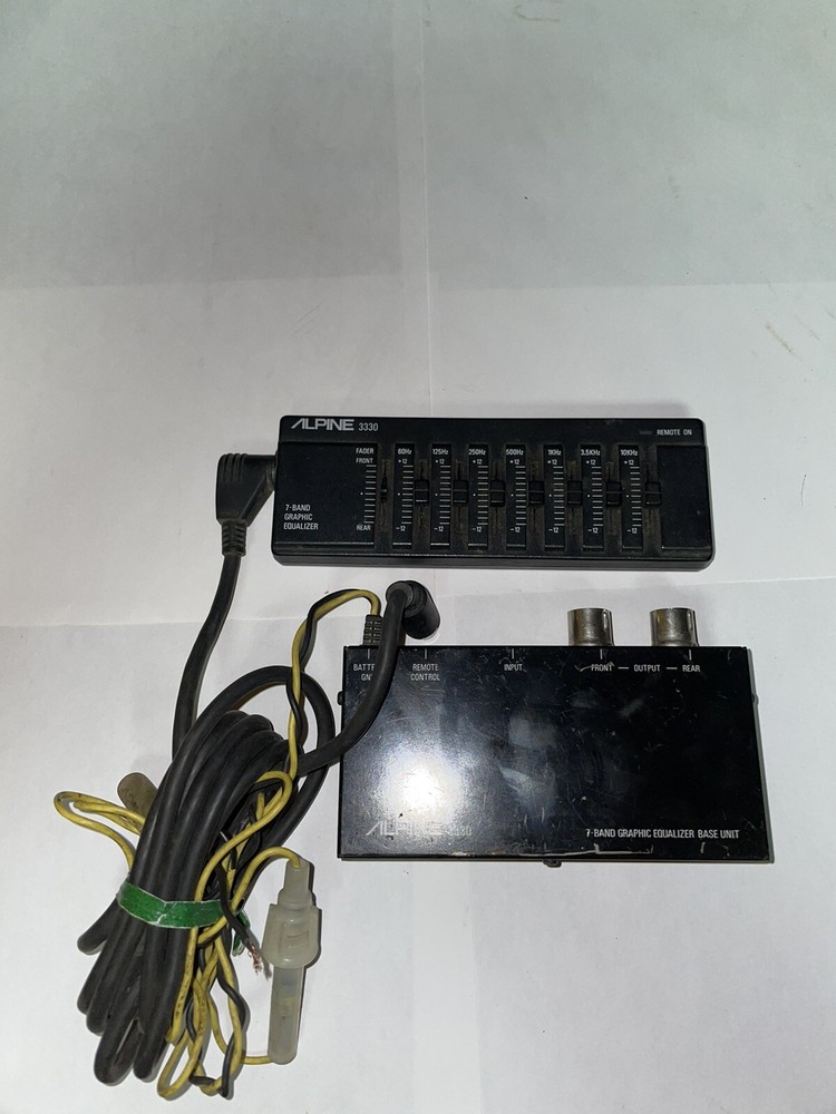 OLD SCHOOL Alpine 3330 Equalizer RARE