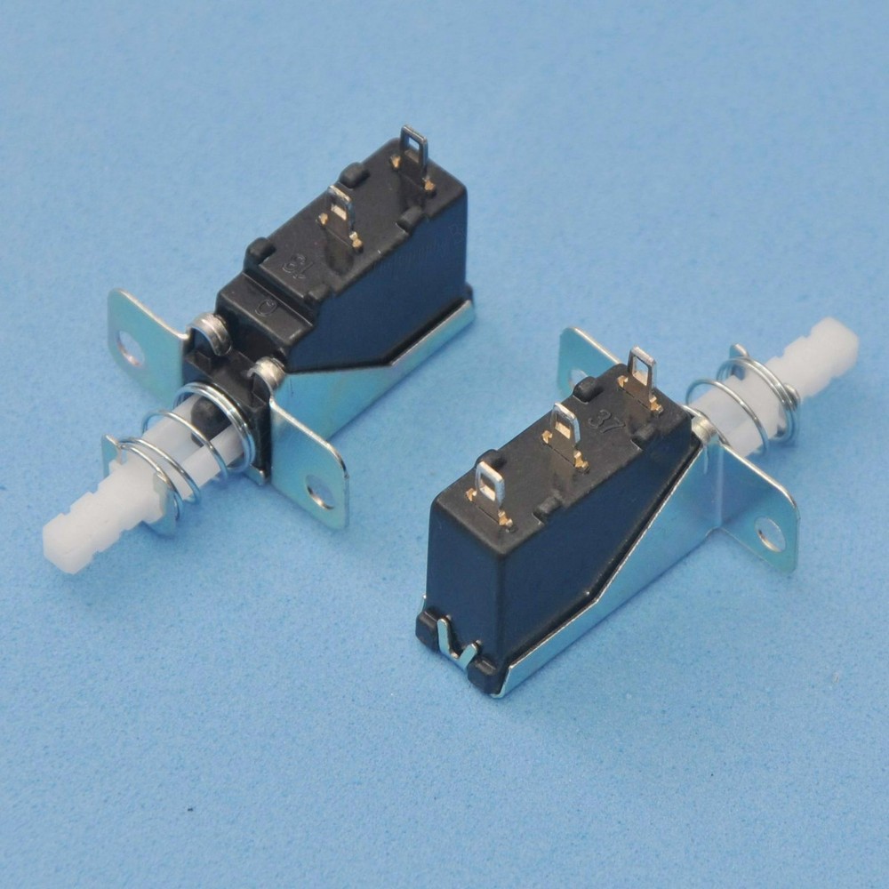 2x Universal Self-Locking Switch 2/3Pins Key Switch For Speaker Range Hood Fix