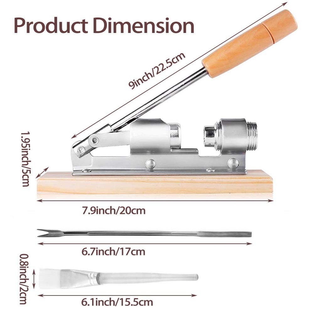 Nutcracker Heavy Duty Pecan Walnut Cracker Plier Opener Tool for Easy Cracking
