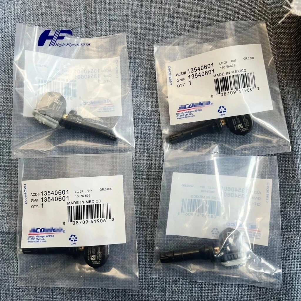 4PCS Genuine OEM TPMS 13540601 Tire Pressure Sensor For GMC Trucks & Vans