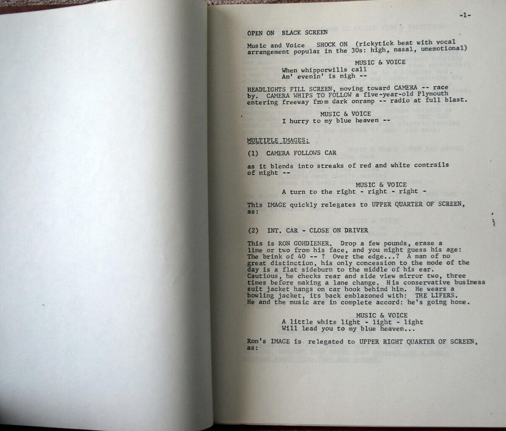 "What'll We Do On Sunday!" Original Screenplay Script