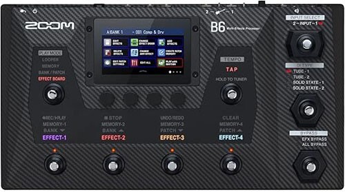 ZOOM  B6 multi-effector for bass MULTI-EFFECTS PROCESSOR FOR BASS B6