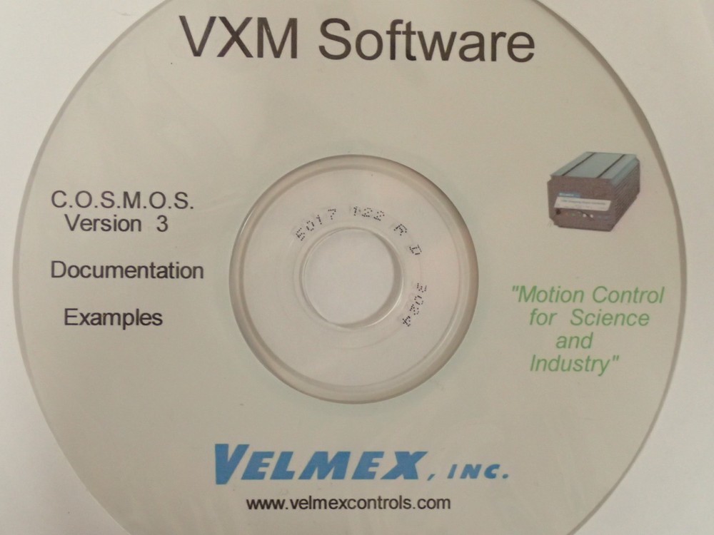 VELMEX VXM C.O.S.M.O.S. VERSION 3 SOFTWARE - COMPUTER OPTIMIZED STEPPER MOTOR OS