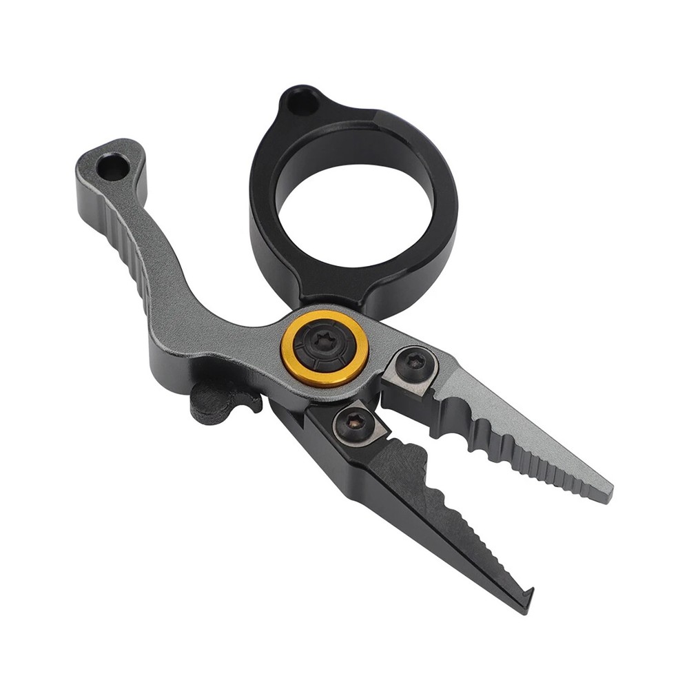 Ergonomic Mini Fishing Pliers Scissors Line Cutter Hook Remover Split Ring