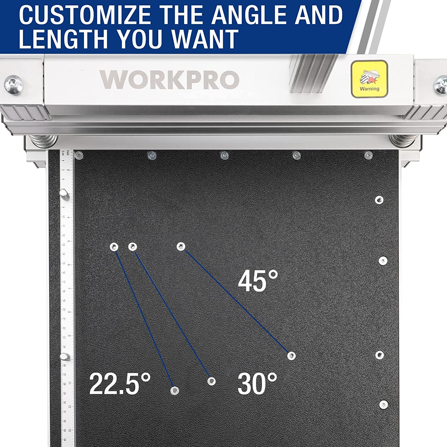 WORKPRO 13" Laminate Floor Cutter Vinyl Floor Cutter for Laminate Floor Parquet