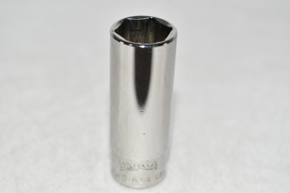 Williams MMD-614 1/4'' Dr Deep Socket, 6PT 14MM