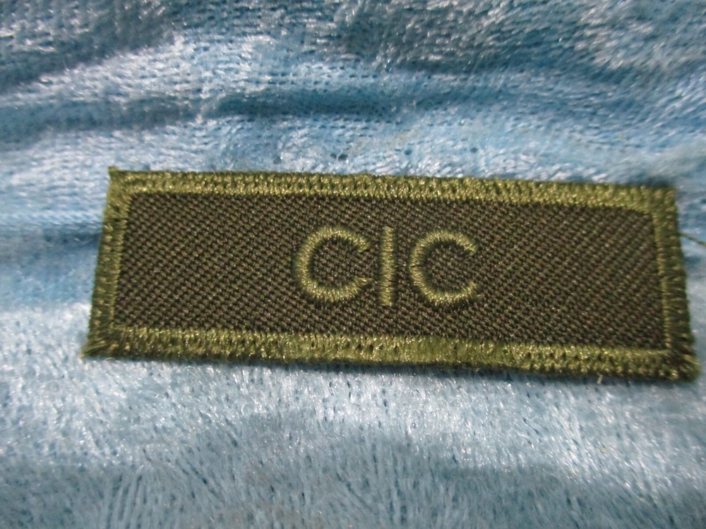 CIC Military Tab Patch