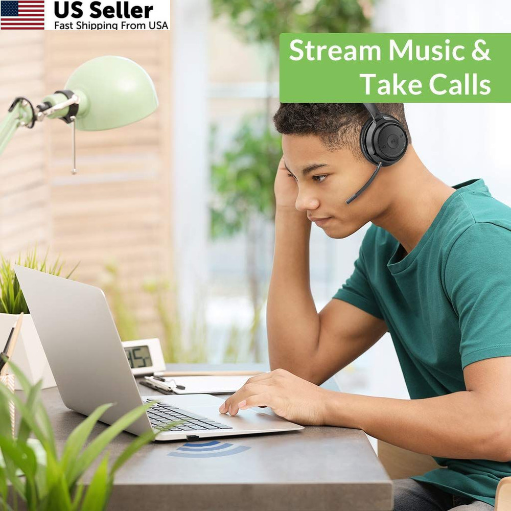 Avantree DG45 USB Bluetooth Adapter Dongle for PC, Computer, Desktop & Black