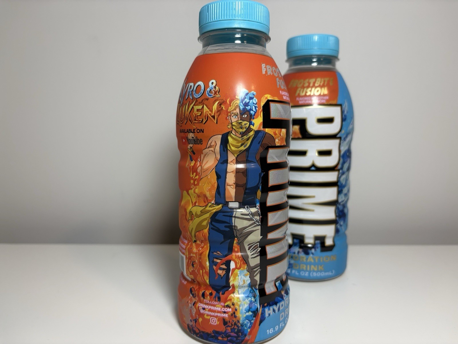 Sealed Prime Hydration Frostbite Fusion 2 Pack Lot Kyro Luken RARE Bottle Drinks