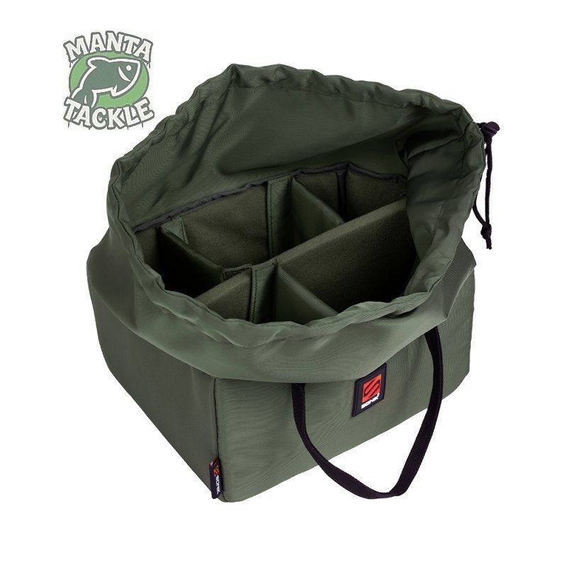 Sonik Camera Storage Bag Case Insert DSLR 6 Compartments Flash Lenses Cables