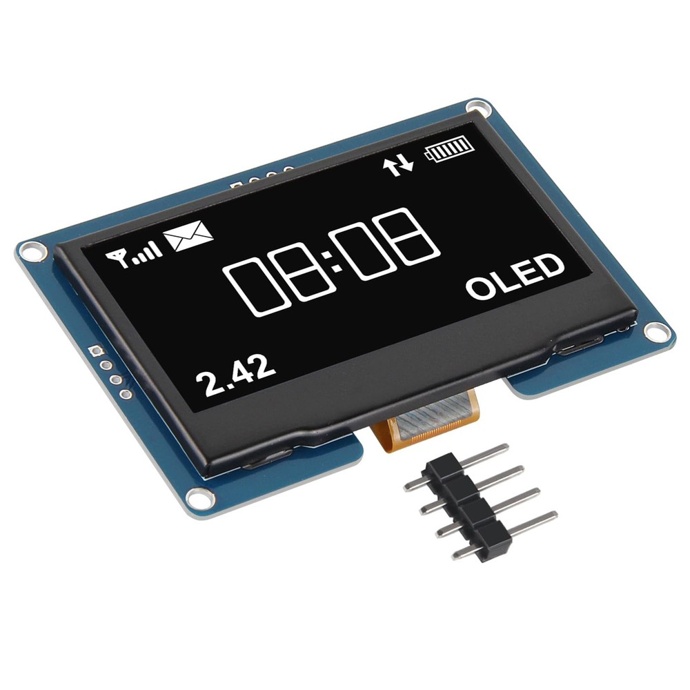 2 PCS 2.4 Inch 128x64 OLED LCD Display Module SSD1309 IIC I2C Serial Interface
