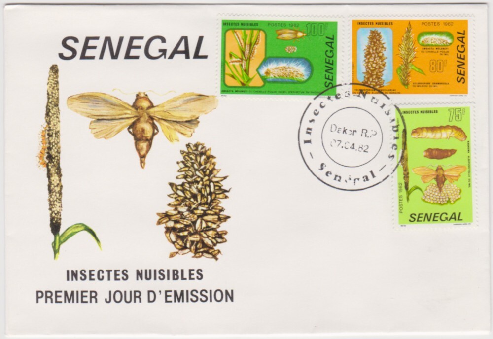 Senegal FDC 1982, Insect pests