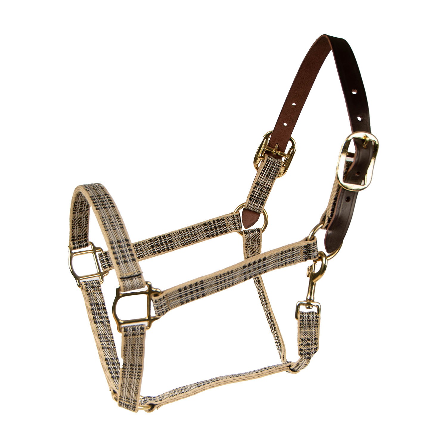 5/A Baker Breakaway Halter, Tan/Blk Size: Full/Horse