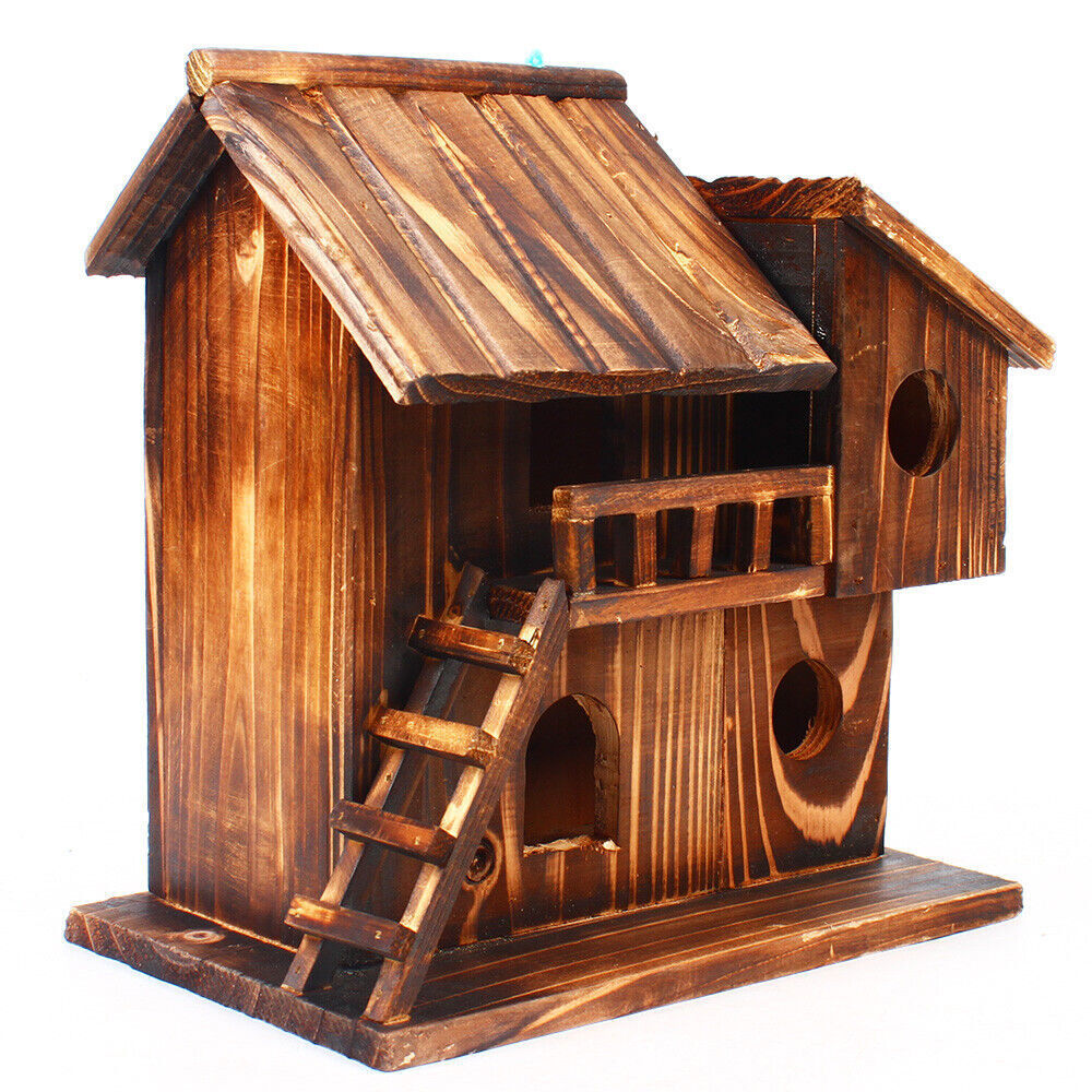 Squirrel House Nesting Box Bird Nature Animals Safety Wooden Nest Protector USA