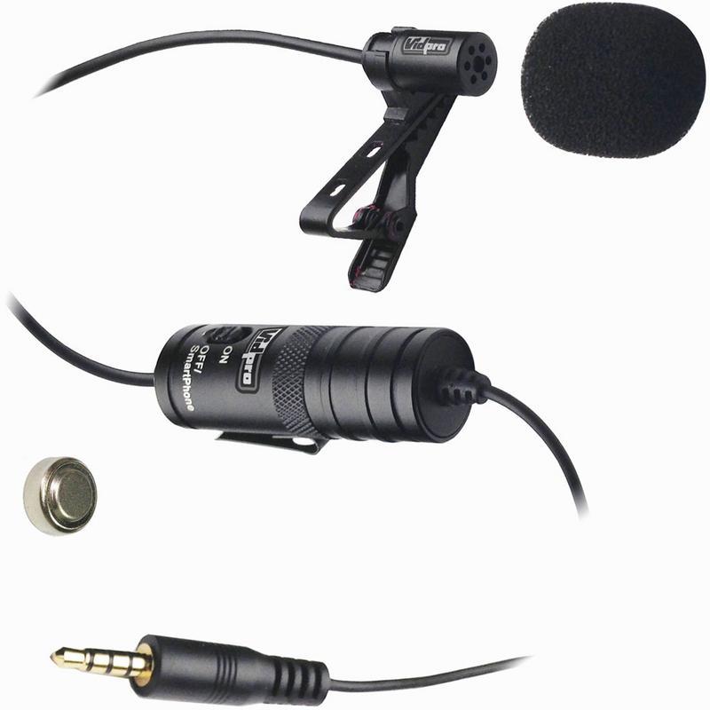 Canon EOS 70D Digital Camera External Microphone Vidpro XML Lavalier Microphone