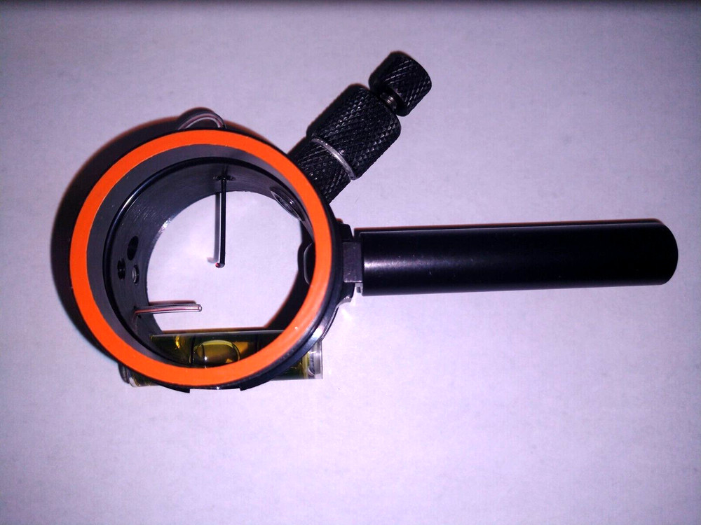 DAVIS SCOPE- Solid(Black) .010 red fiber optic pin 4X lens