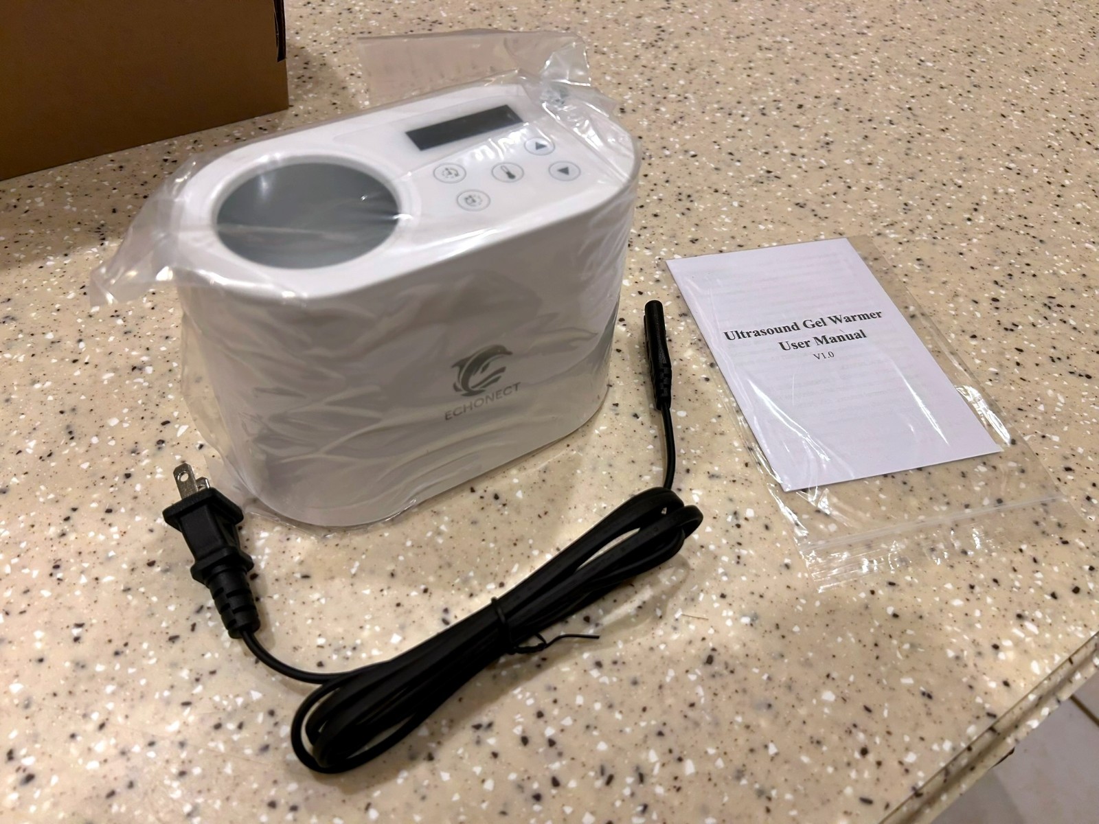 NEW! Ultrasound Gel Warmer Lite, Digital Temperature Control, Standard Bottle