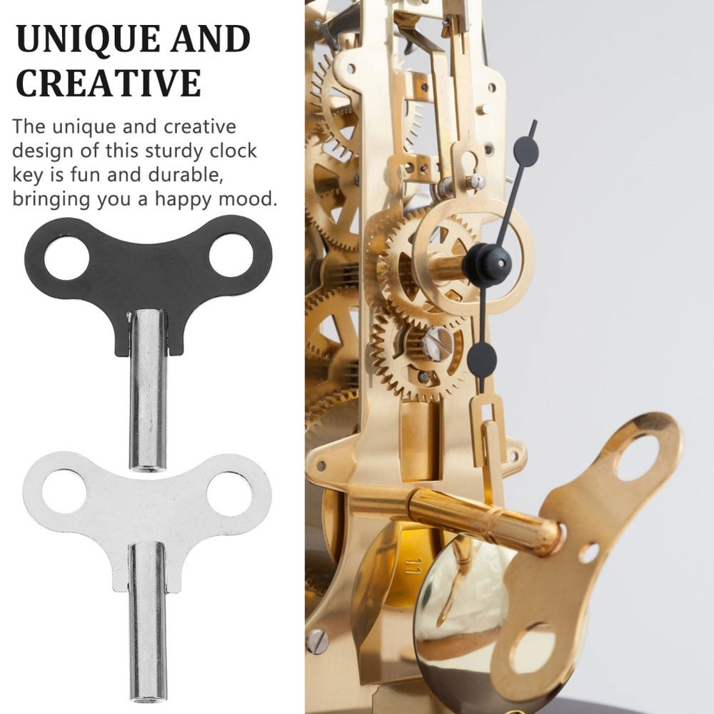 2 Pcs Clock Keys Practical Convenient Winders Wear Resistant Winding Tools