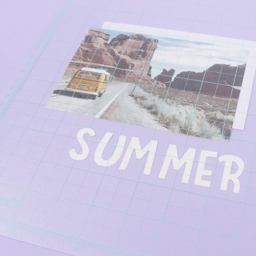 Low Adhesion Multi-Purpose Translucent Mat Alignment Grid 12x12 Inch Craft