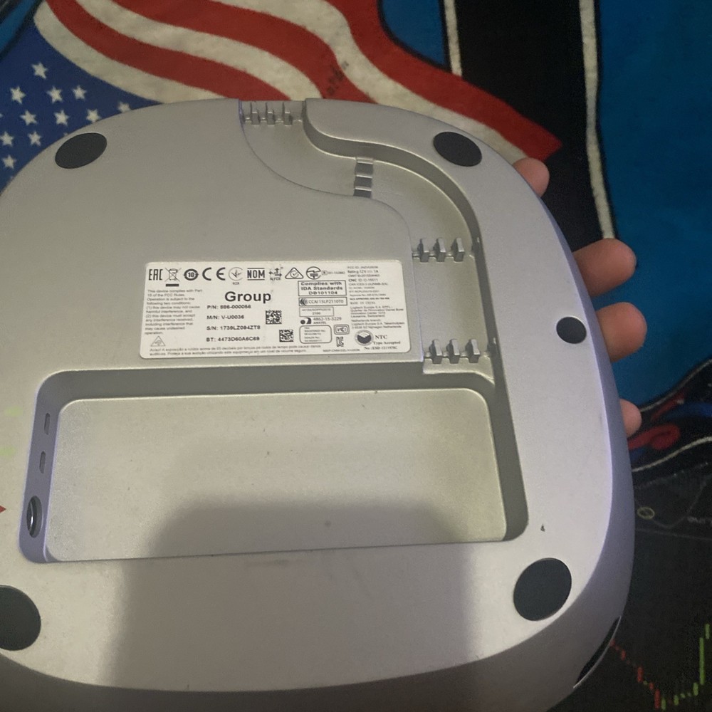 LOGITECH V-U0036 Group Video Conferencing Duplex Speakerphone Base Untested Read