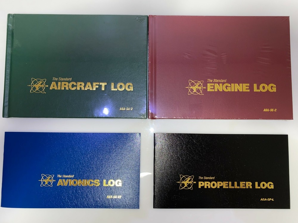 Complete Aircraft Maintenance Logbook Combo / Airframe, Avionics, Engine, Prop